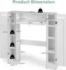 A diagram showing the dimensions of a white cabinet, likely for a washing machine or toilet. Náhled obrázku produktu