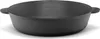 A black cast iron pot with two handles, shown from a slightly elevated side angle on a white background. Produktbild-Vorschau