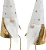 Wichtel Weihnachten Deko-Figur Weiß Gold Ø6,5cm H22cm 2er Produktbild-Vorschau 3