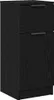 vidaXL Sideboard Schwarz Eichen-Optik 30 x 30 x 70 cm Produktbild-Vorschau 2