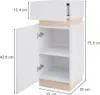 Midischrank Vicco Gloria Weiß 33 x 75.5 cm mit Tür und Produktbild-Vorschau 3