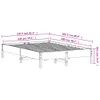 The Living Store Massivholzbett Wachsbraun 150x200 cm Produktbild-Vorschau 9