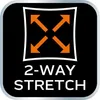 A marketing graphic indicating "2-WAY STRETCH" with arrows pointing outwards from a central point. Podgląd zdjęcia produktu