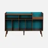 sweeek - Zweifarbiger Vintage XL Schallplattenschrank mit Produktbild-Vorschau 2