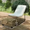 Fauteuil de détente Outsunny en rotin avec repose-pieds, Voir les images du produit 3