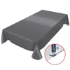Tischdecke Wachstuch PVC abwaschbar Einfarbig Anthrazit Produktbild-Vorschau 2