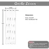 2er Set Vorhänge Transparent Voile Blattmuster Gardinen mit Produktbild-Vorschau 6