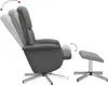 vidaXL Massagesessel mit Fußhocker Dunkelgrau Stoff Produktbild-Vorschau 6