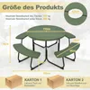 Zestaw ogrodowy COSTWAY dla 8 osób, stół piknikowy z Podgląd zdjęcia produktu 3