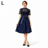 Dirndl Kleid Damen Lang, Trachtenkleid mit Schürze und Produktbild-Vorschau 1