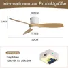 Sofucor Deckenventilator mit Licht und Fernbedienung, 132 Produktbild-Vorschau 2