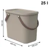 Rotho Aufbewahrungsbox mit Deckel 25L Albula - Produktbild-Vorschau 3