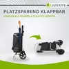 Juskys Einkaufstrolley 3in1 mit 2 Rollen für Shopping - 56 Produktbild-Vorschau 7