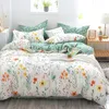 Bettwäsche mit Blumenmuster 100% Baumwolle 135x200cm Produktbild-Vorschau 1