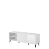 TV stolík 150 cm BERMEJO - biely / lesklý biely Náhľad obrázku produktu 6
