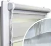 Voppi Roleta dzień noc 140x150 cm stalowa szara, podwójna Podgląd zdjęcia produktu 1