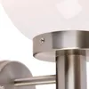 Moderne Außenwandleuchte Stahl Edelstahl IP44 Sfera Produktbild-Vorschau 2