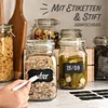 4 Einmachgläser mit Bügelverschluss 1,5l - Mit Etiketten, Produktbild-Vorschau 4
