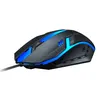 A gaming mouse with blue LED lighting on a white background. Produktbild-Vorschau