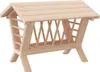 vidaXL Heuraufe für Kaninchen 44x33x33 cm Massivholz Tanne Produktbild-Vorschau 1