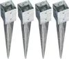 BURI 4x Bodenhülse Einschlagbodenhülse 7x7 cm Produktbild-Vorschau 1