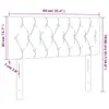 Kopfteil Dunkelbraun 90x7x78/88 cm Stoff Produktbild-Vorschau 8