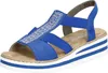 Rieker Keilsandaletten Damen 31373432383433 Blau 38 EU Produktbild-Vorschau 1