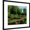MuchoWow® Gerahmtes Poster Sommertag mit Seerosen im Garten Produktbild-Vorschau 1