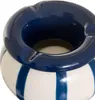 Gestreifter aschenbecher della pasta 9x9x6cm  - Atmosphera Produktbild-Vorschau 3