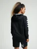 Hummel Hmlgo Felpa Con Cappuccio In Cotone Donna Nero Nero Anteprima dell’immagine prodotto 5