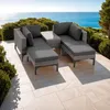tectake® Aluminium Rattan Lounge Bellaria wetterfest und Produktbild-Vorschau 8