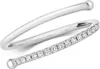 Funkelndes Feuer Stylischer 18 Karat (750) Weißgold Diamant Produktbild-Vorschau 1
