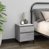 vidaXL Nachttische 2 Stk. Grau Sonoma 40x35x50 cm Produktbild-Vorschau 3