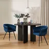 Fauteuil velours design avec accoudoirs cuisine salon Voir les images du produit 2
