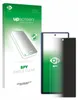 A product box for a screen protector is shown next to a smartphone with a screen protector applied. Produktbild-Vorschau
