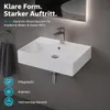 Aqua Bagno LoftAir 60cm Keramik Waschbecken Waschtisch Produktbild-Vorschau 1