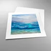 Poster - Poster ohne Rahmen - Meer Welle Möwe - 30x30 cm - Produktbild-Vorschau 3
