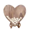 Vrygle Livre d’or mariage en bois avec 91 cartes invités et Voir les images du produit 11