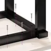 vidaXL Nohy konferenčného stolíka O-rám 70x30x43 cm oceľ Náhľad obrázku produktu 8