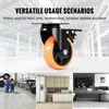 Kółka meblowe VEVOR zestaw 4 kółek skrętnych PVC φ101,6 mm Podgląd zdjęcia produktu 6