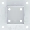 Basi per Pali Quadrate 4 pz Argento 81x81 mm in Acciaio Anteprima dell’immagine prodotto 7