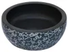 vidaXL Aufsatzwaschbecken Schwarz und Blau Rund Ø41x14 cm Produktbild-Vorschau 3