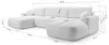 AX LIVING Canapé d'angle avec fonction sommeil Beige Peoni Voir les images du produit 7