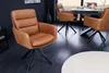 Drehstuhl GEORGE 360° mit Armlehnen Echtleder und Produktbild-Vorschau 2