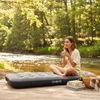 Luftmatratze Camping für 1 Person mit Fußpumpe bis 150 kg Produktbild-Vorschau 2