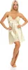 Damen kurzes Satin Negligé Nachtkleid Reizwäsche mit Produktbild-Vorschau 1