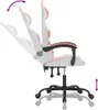 vidaXL Gaming-Stuhl Weiß und Rosa Kunstleder Produktbild-Vorschau 6