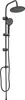 vidaXL Duschsystem Schwarz 47 x 20 x 95 cm Edelstahl Produktbild-Vorschau 1