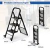 COSTWAY 2in1 Sackkarre & Trittleiter klappbar, 2 Räder Produktbild-Vorschau 3
