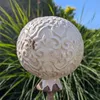 Große Gartenkugel aus Keramik weiß - Dekokugel für Stab Produktbild-Vorschau 2
